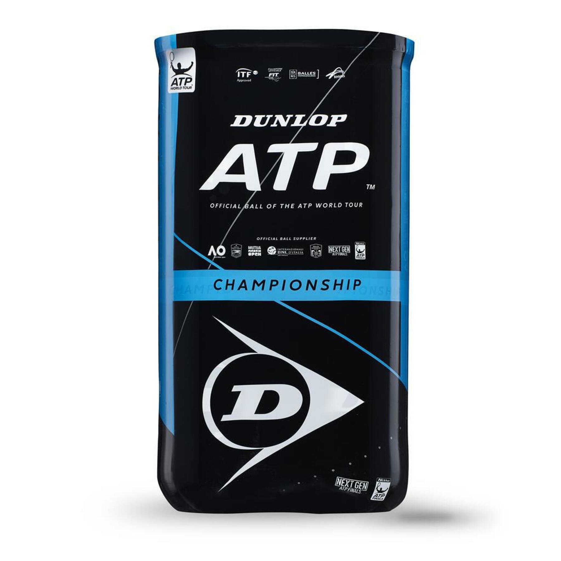 Satz von 2 Röhren mit 4 Tennisbällen Dunlop atp championship
