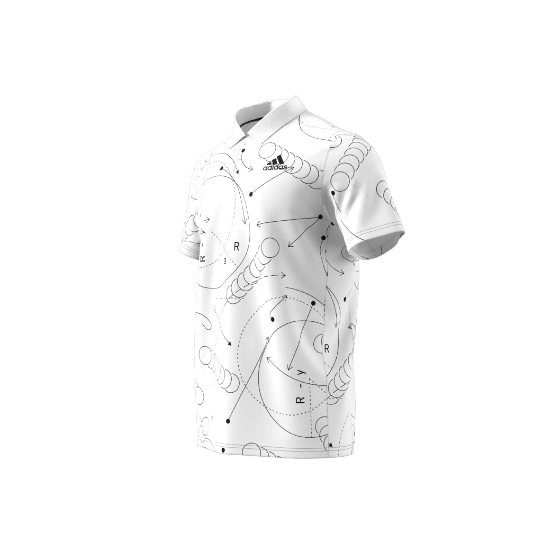 Polo-Shirt Tennis-Club mit Aufdruck adidas