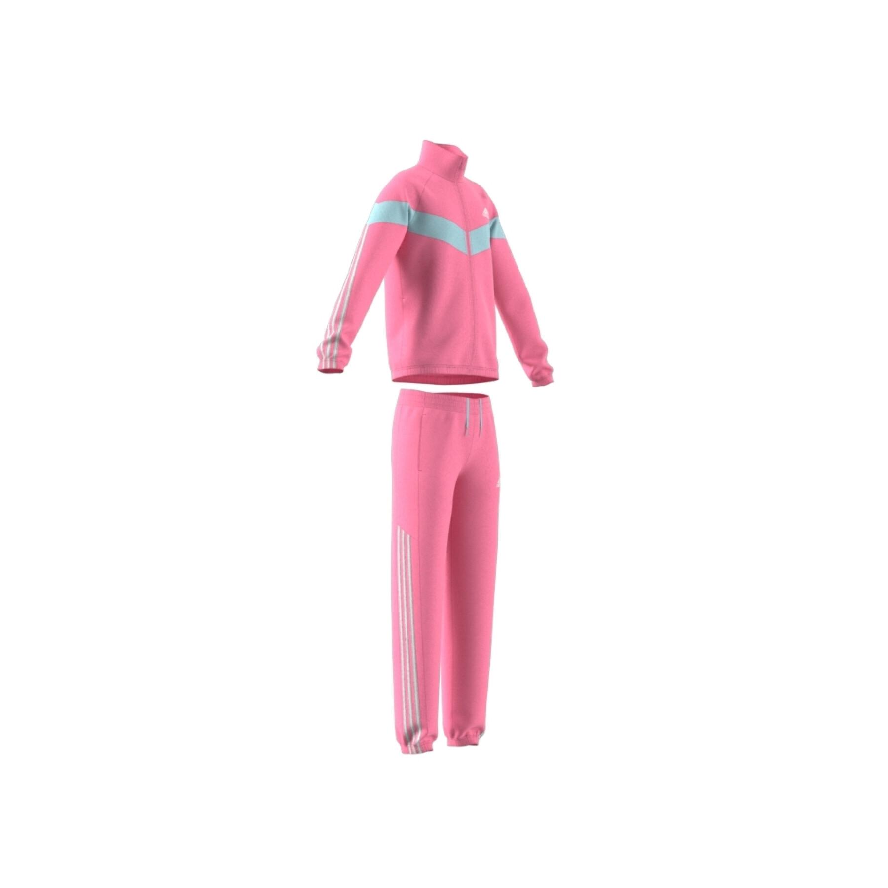 Trainingsanzug aus Polyester mit Farbblöcken Mädchen adidas Aeroready