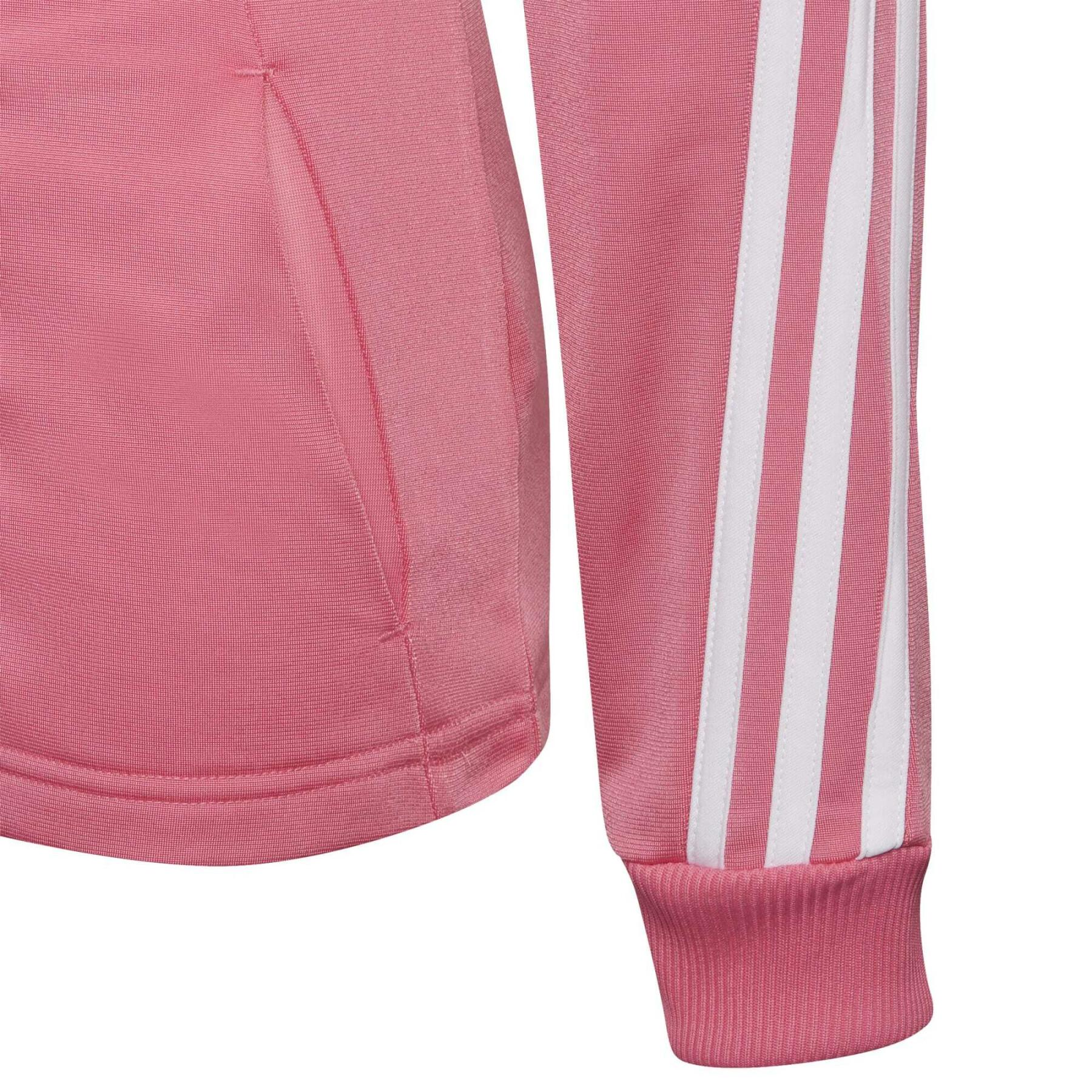 Polyester-Trainingsanzug mit 3 Streifen, Mädchen adidas Aeroready