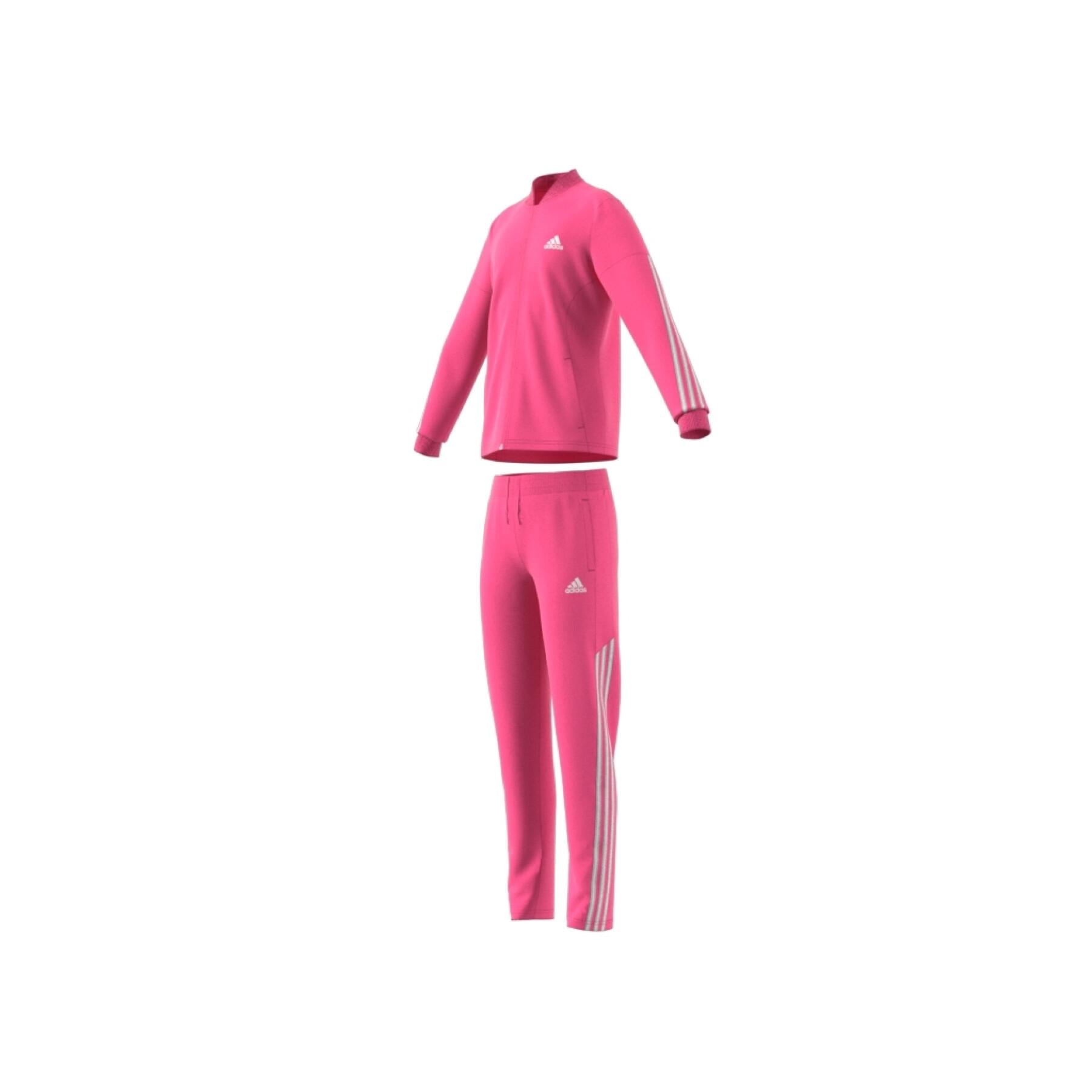 Polyester-Trainingsanzug mit 3 Streifen, Mädchen adidas Aeroready