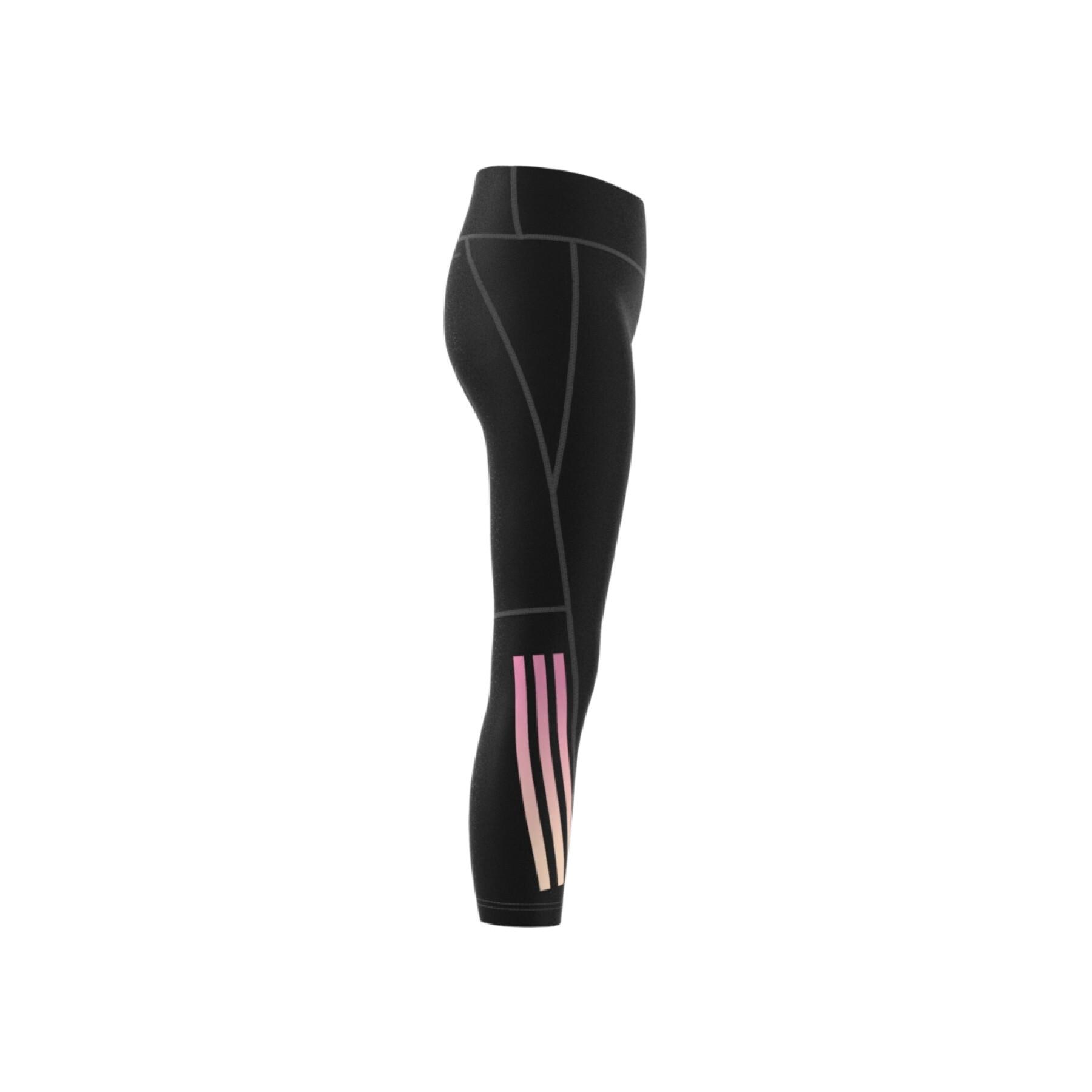 Leggings 7/8 hohe Taschen Mädchen adidas 3-Stripes Aeroready Optime