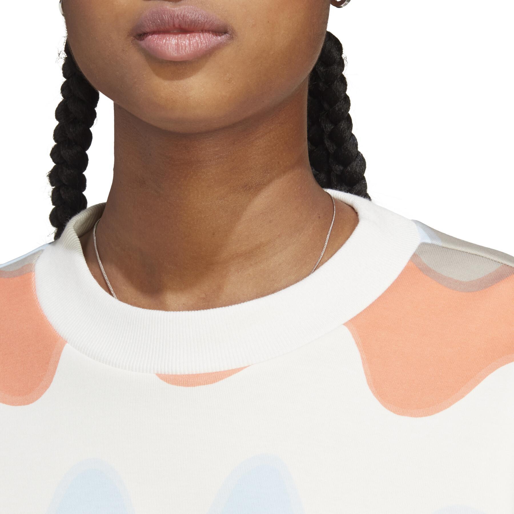 Sweatshirt für Frauen adidas Marimekko Future Icons 3-Stripes