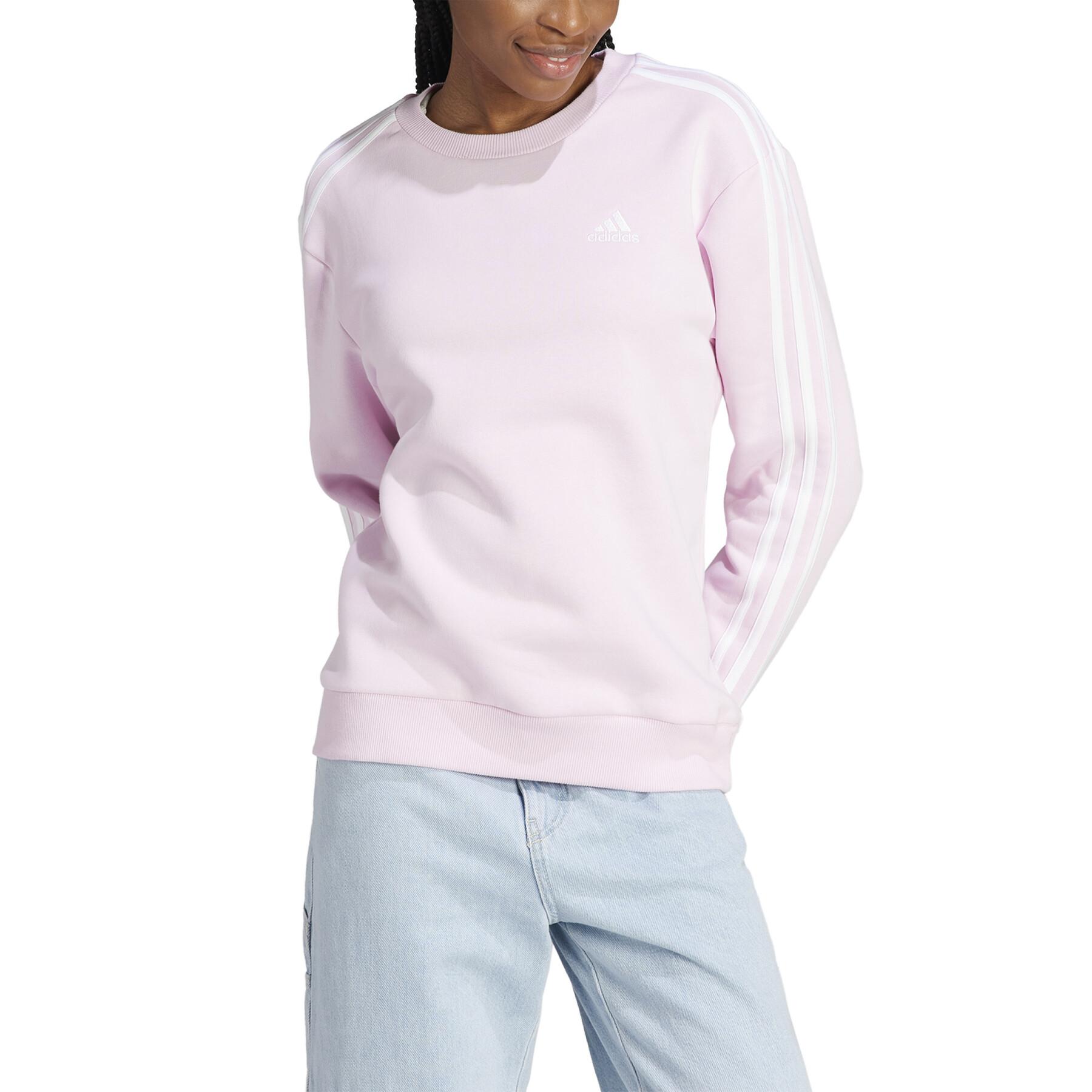 Sweatshirt für Frauen aus Molton adidas Essentials 3-Stripes