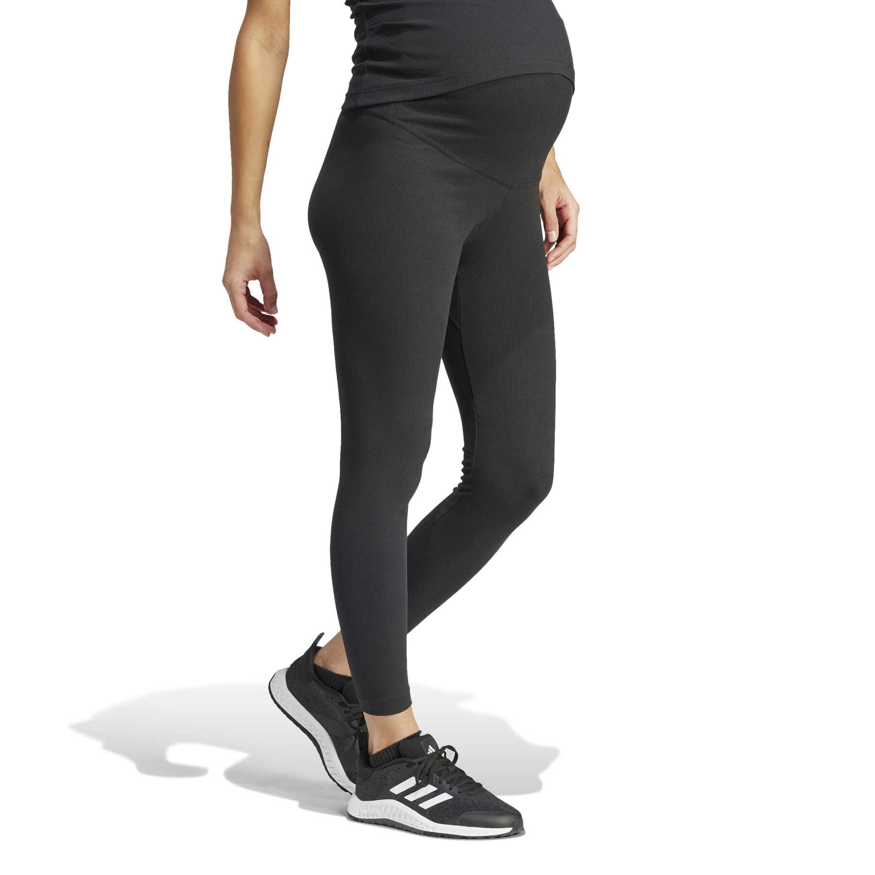 Legging 7/8 hohe Taille gerippt Mutterschaft Frau adidas