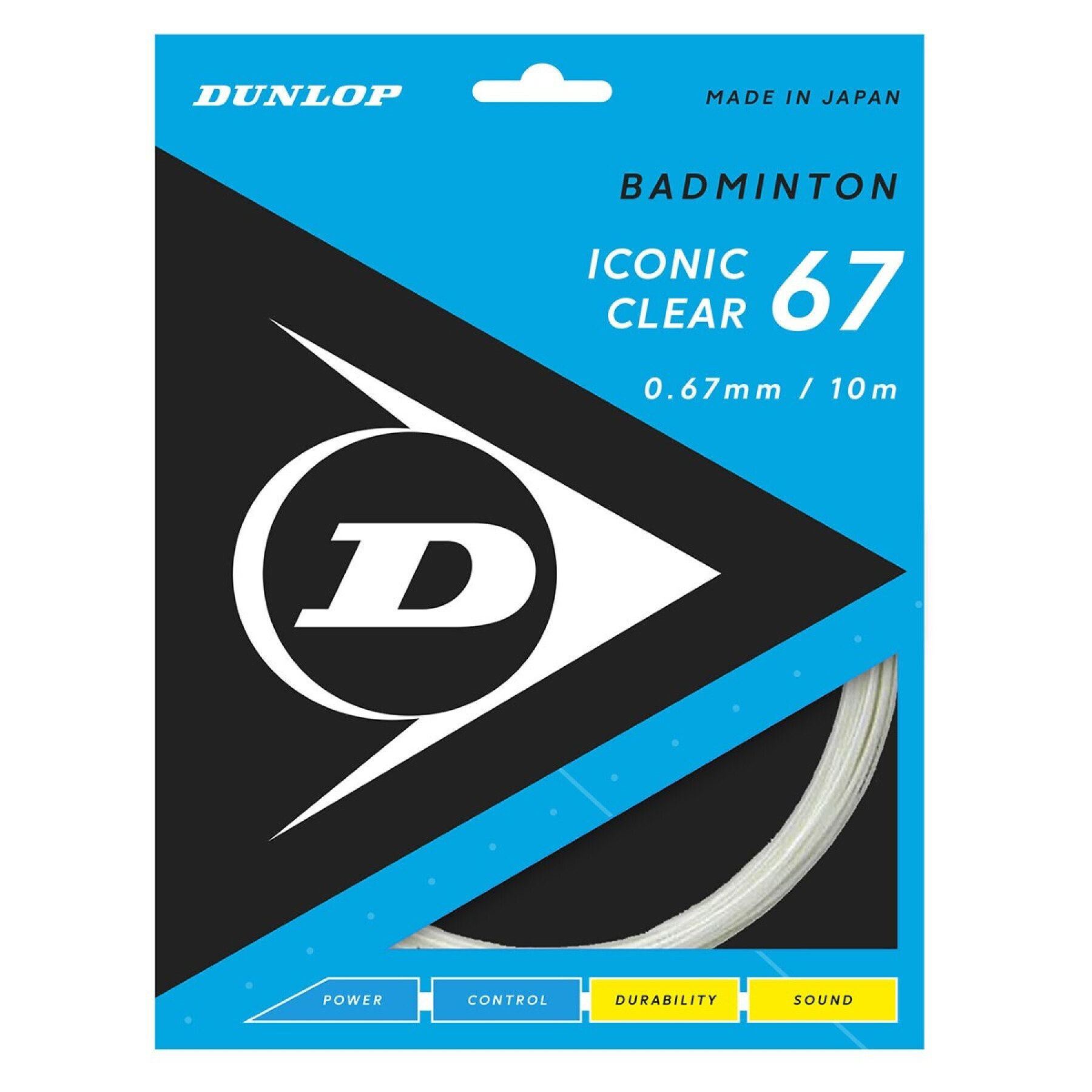 Badmintonsaiten Dunlop Iconic Clear 10 m