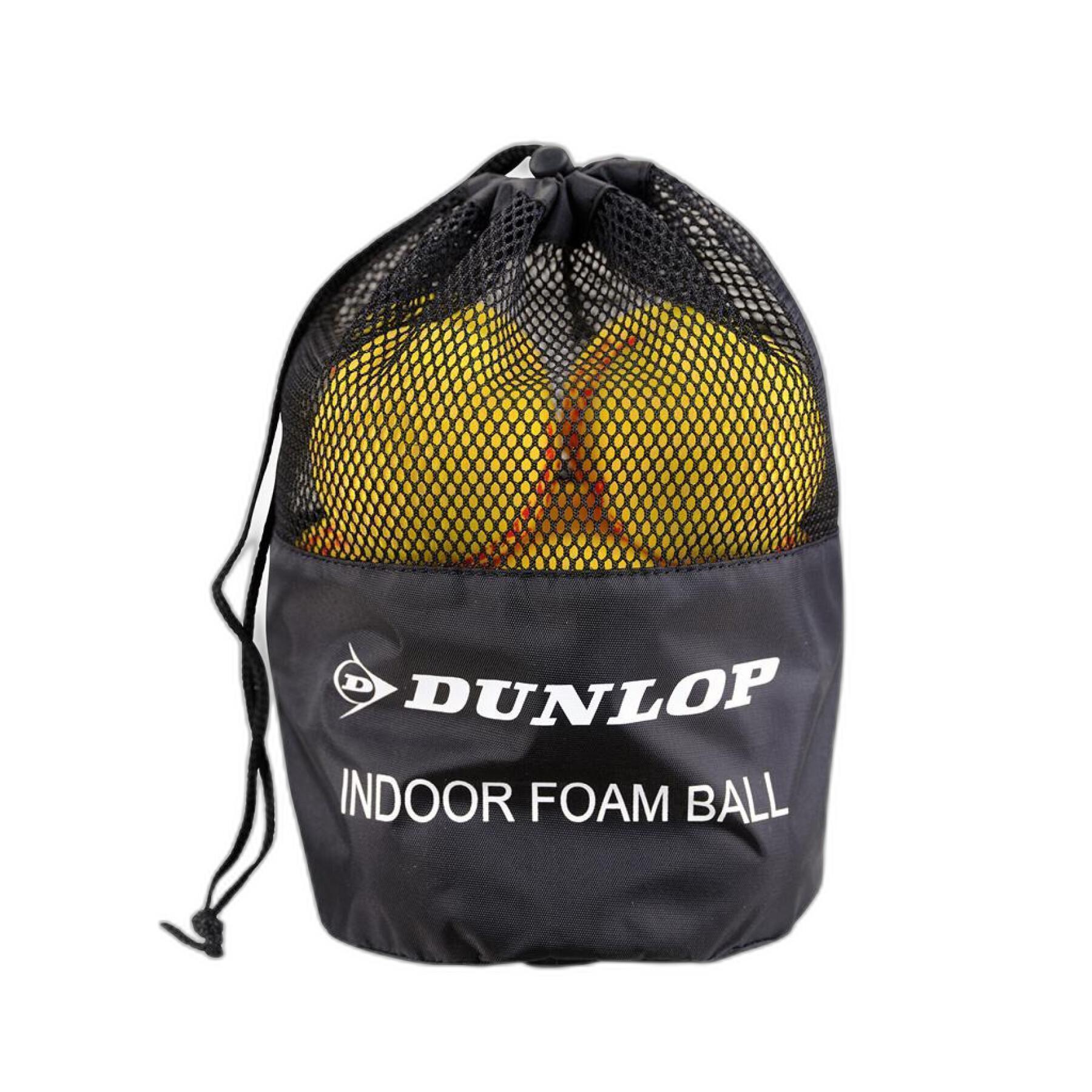 Set von 12 Tennisbällen Dunlop Indoor Foam