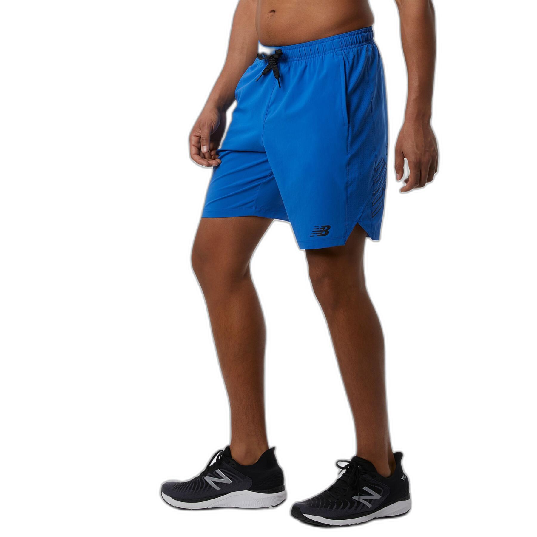 Gewebte Shorts mit Logo New Balance Tenacity 9 "