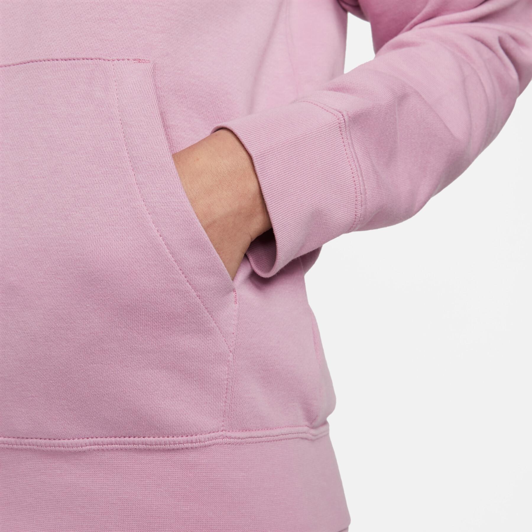 Damen Sweatshirt mit Reißverschluss und Kapuze aus Molton Nike Sportswear Essential