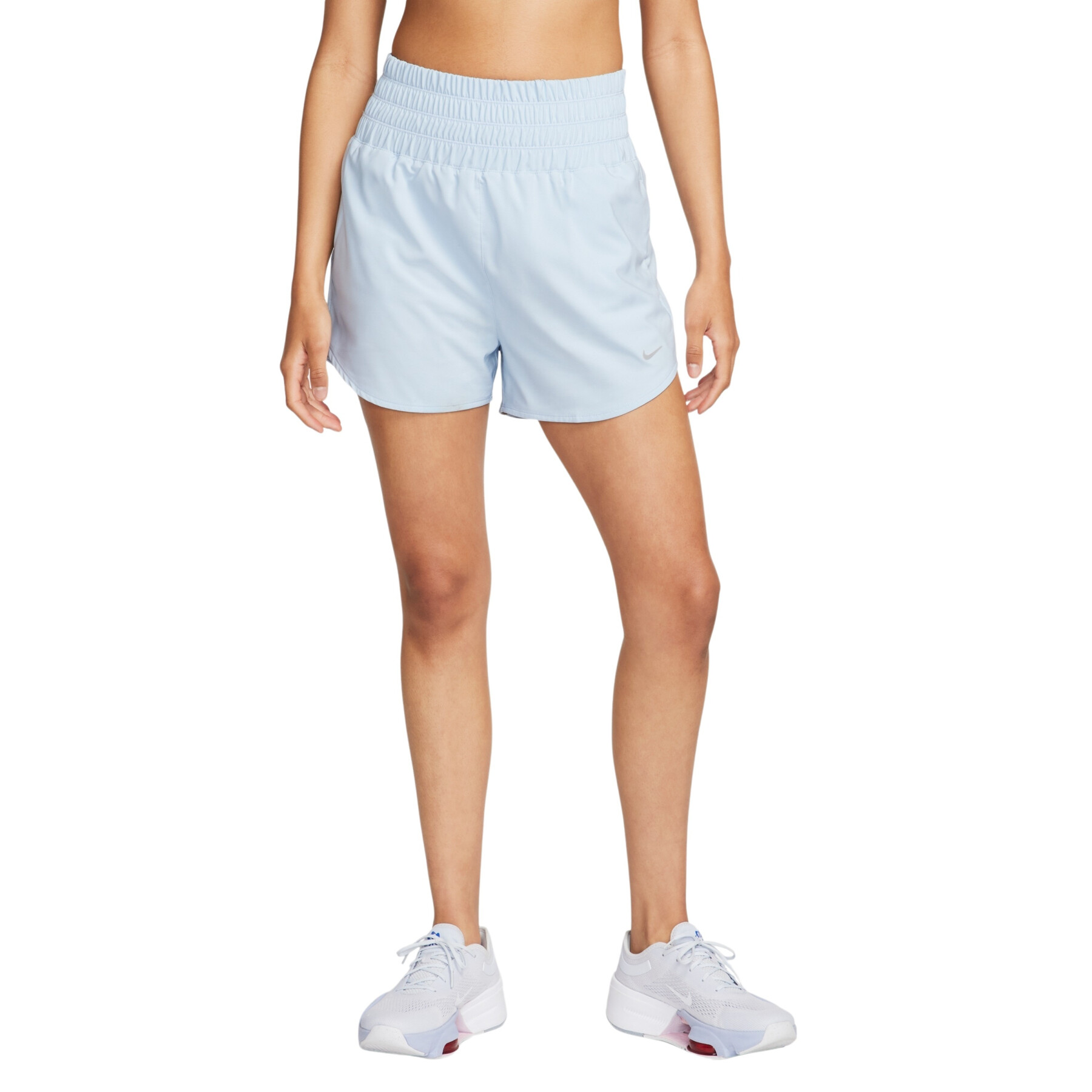 Ultrahoch geschnittene Shorts mit integrierten Untershorts, Damen Nike One Dri-FIT