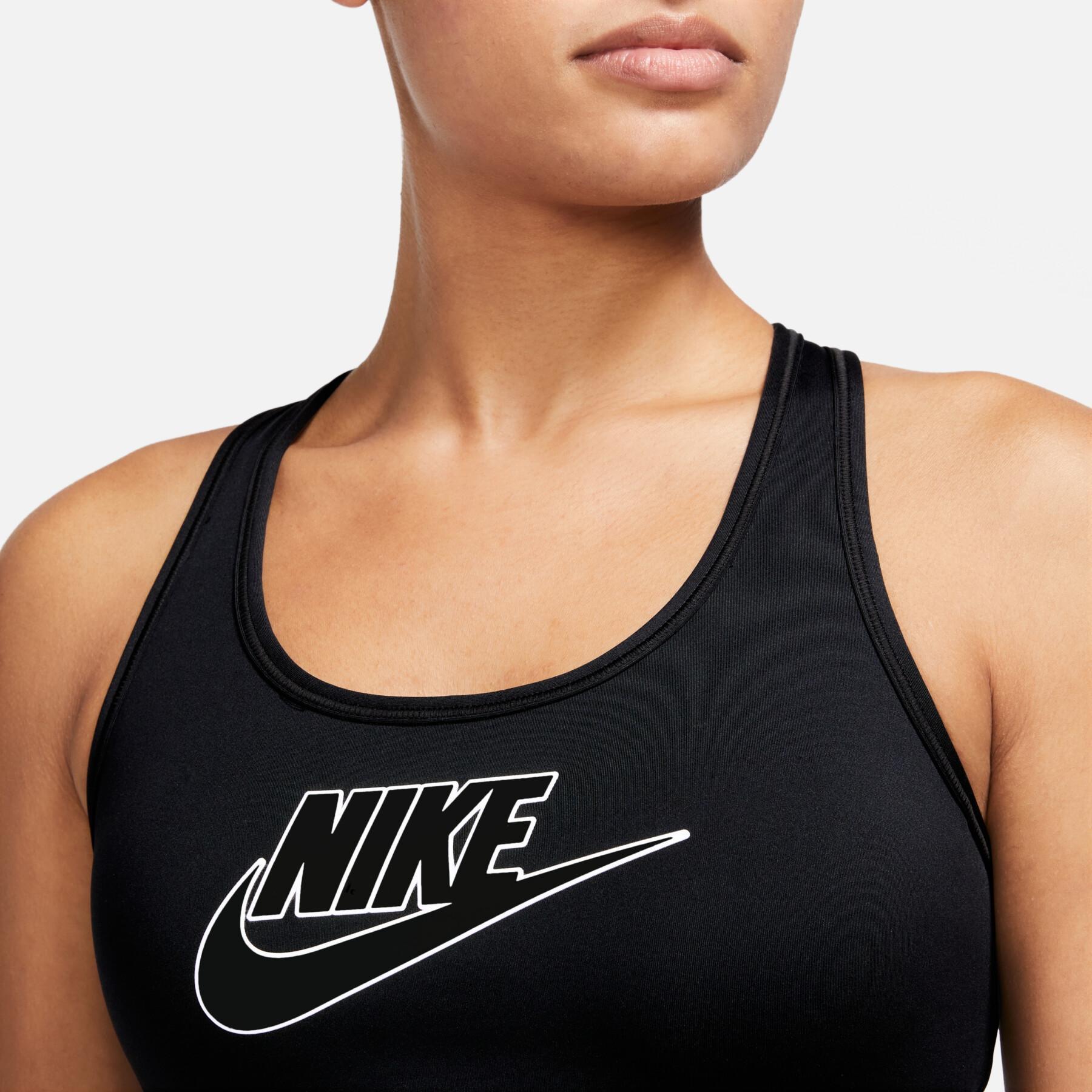 Damen-BH Nike Swoosh Medium Support Futura