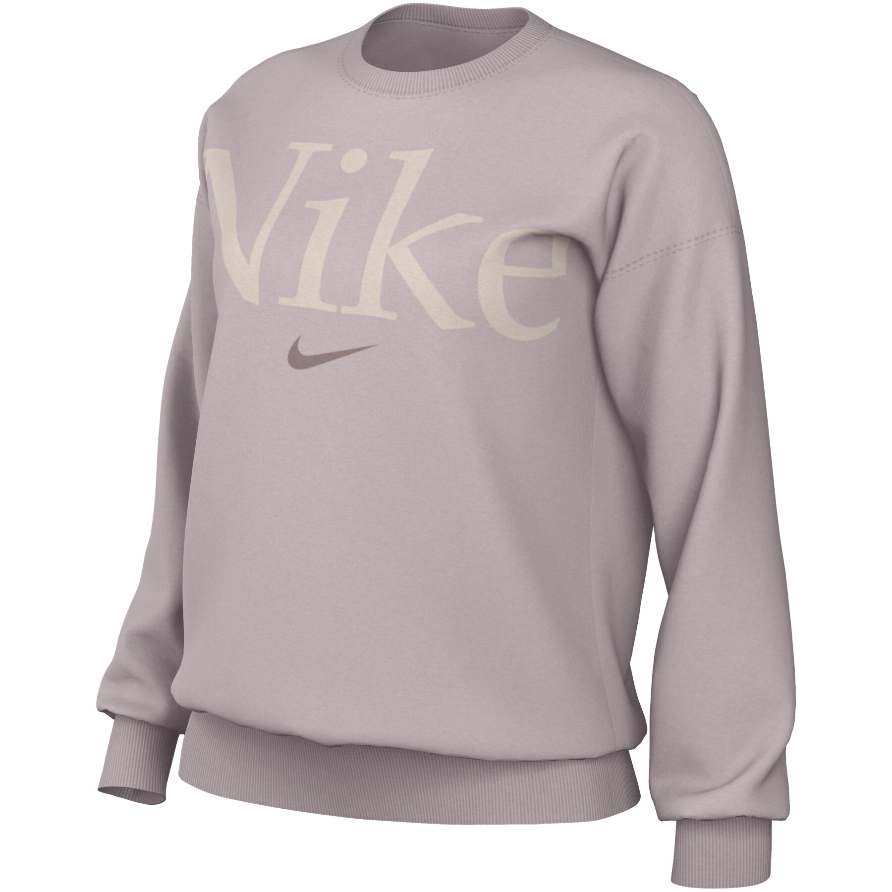 Sweatshirt Oversize Rundhalsausschnitt Frau Nike Phoenix Fleece