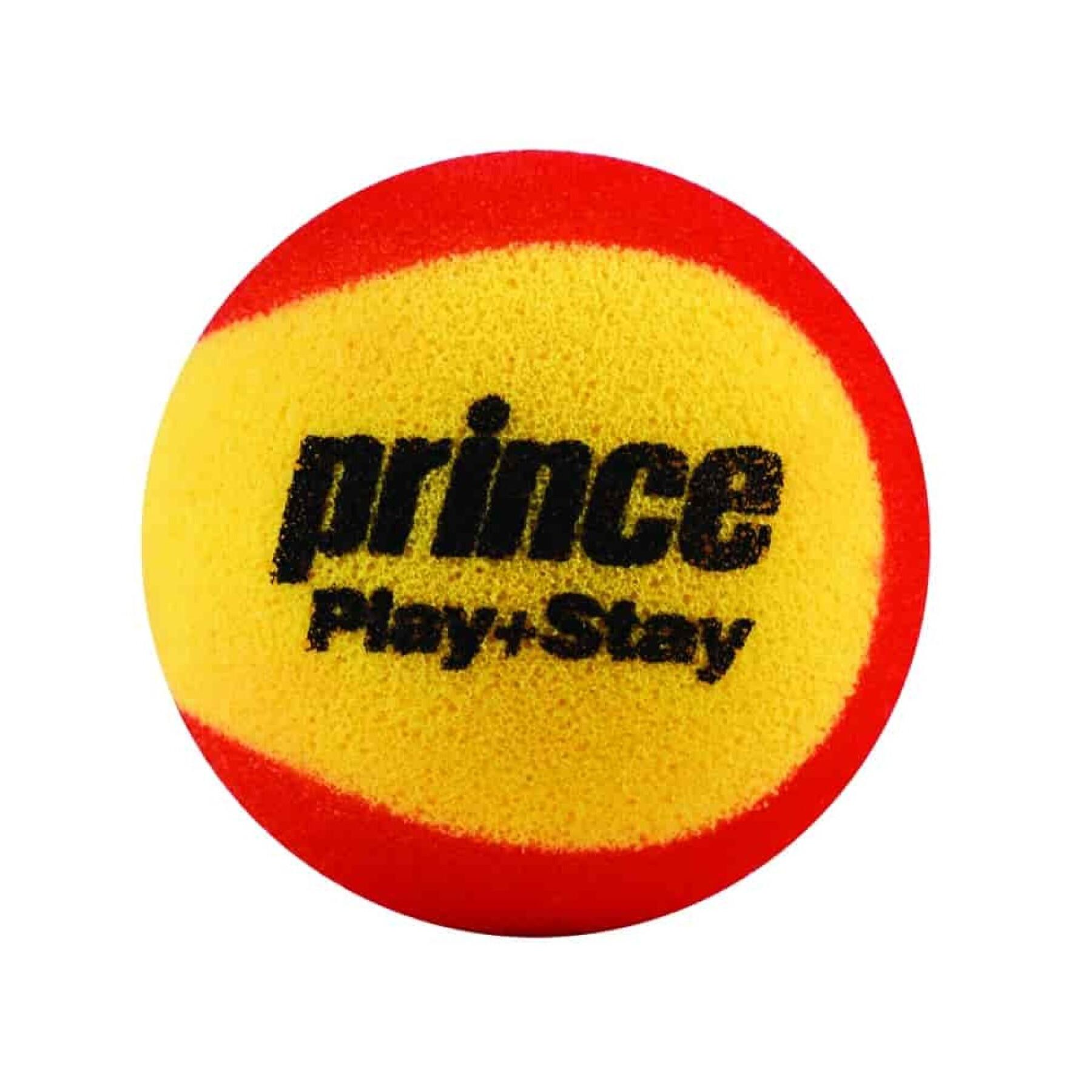 3er-Set Tennisbälle Prince Play & stay – stage 3 (foam)