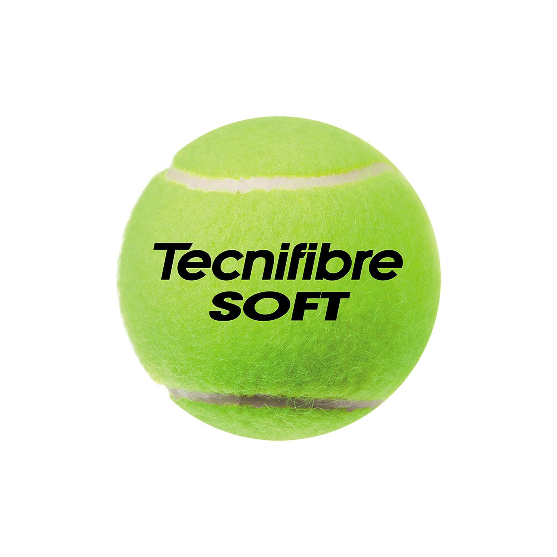 3er-Set Tennisbälle Tecnifibre Soft