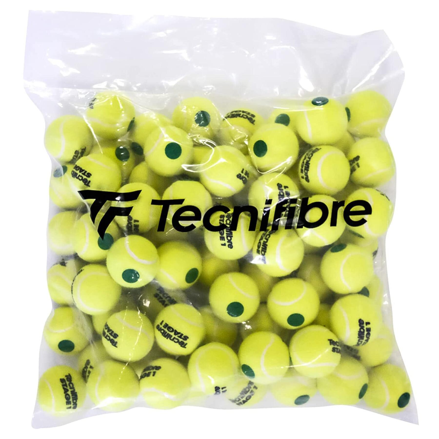 Lot von 144 Tennisbällen Tecnifibre Stage 1
