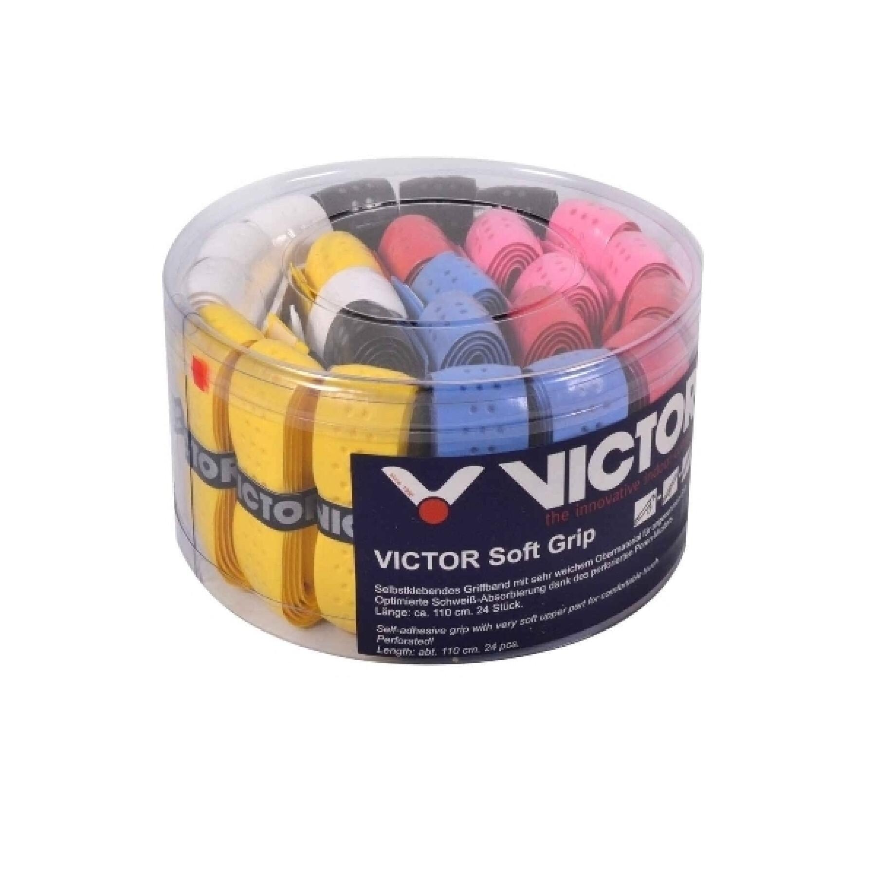 Set von 24 Badminton-Grips Victor Soft