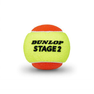 Satz mit 3 Tennisbällen Dunlop stage 2