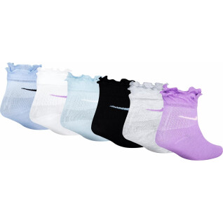 6-Paar-Set Socken für Mädchen Nike Ruffle