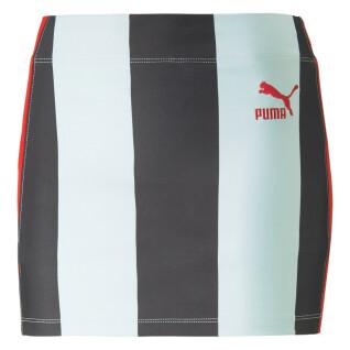 Gestreifter Minirock für Frauen Puma X DUA LIPA